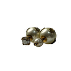 Dior Tribal Earrings Faux Pearl Bee Logo
