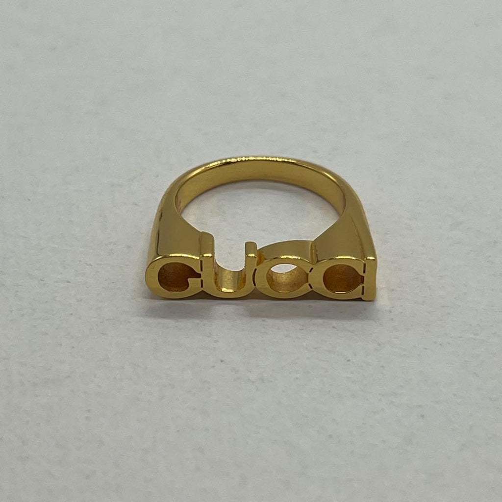 Gucci No 16: Logo Ring M Gold — view 2