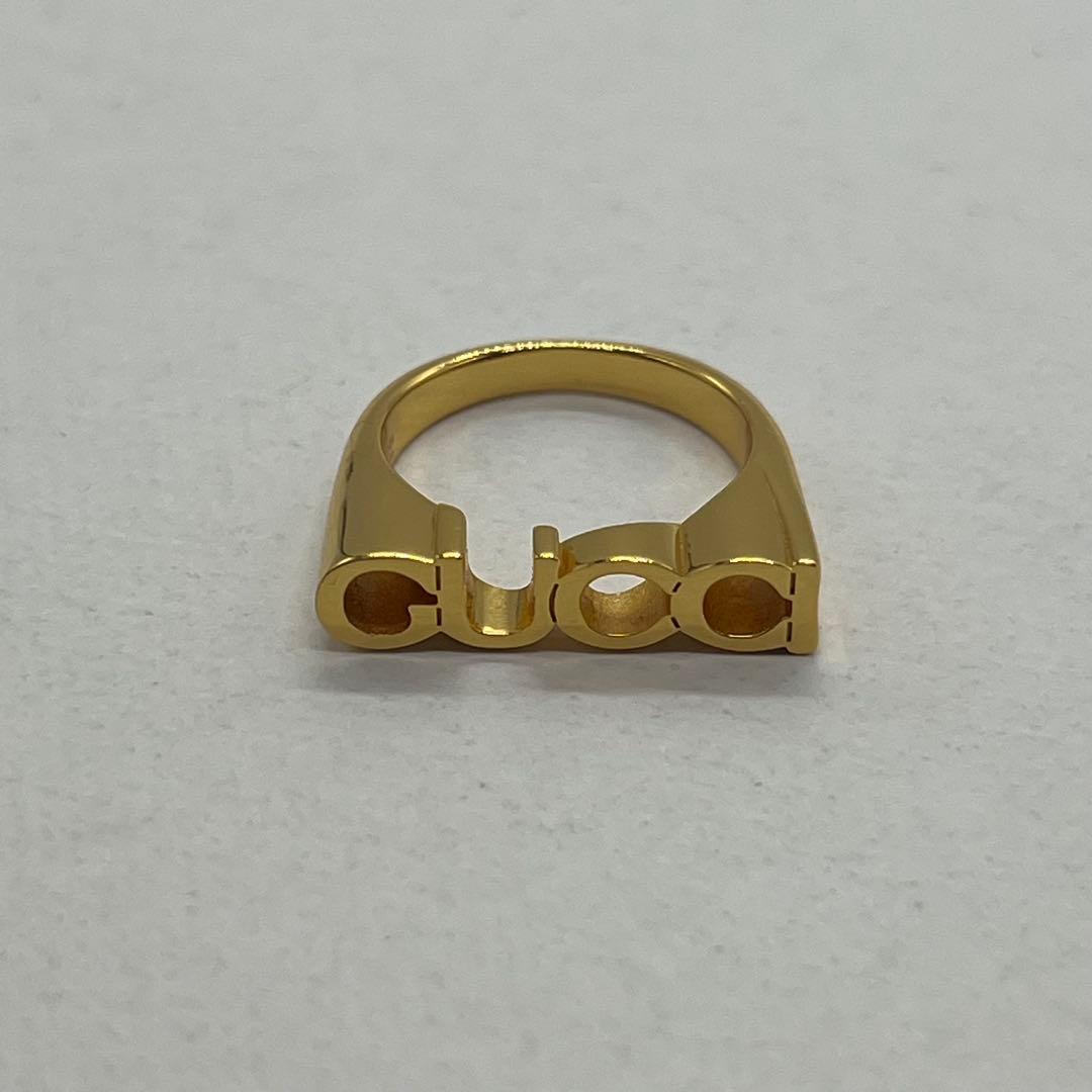 Gucci No 16: Logo Ring M Gold — view 2