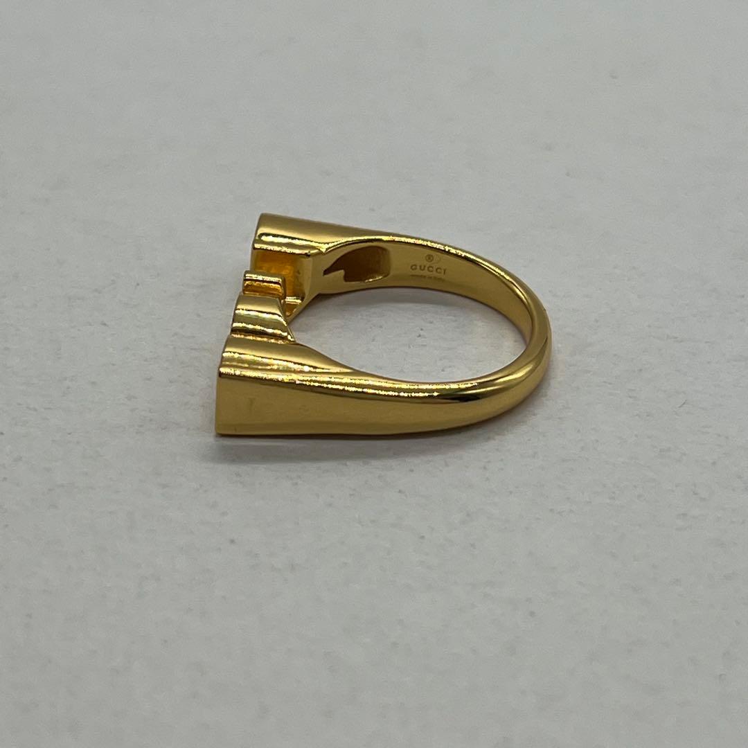 Gucci No 16: Logo Ring M Gold — view 3
