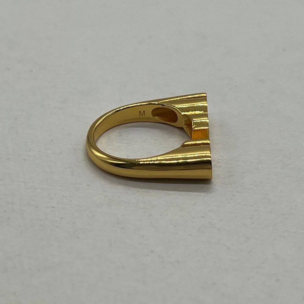 Gucci No 16: Logo Ring M Gold — view 4