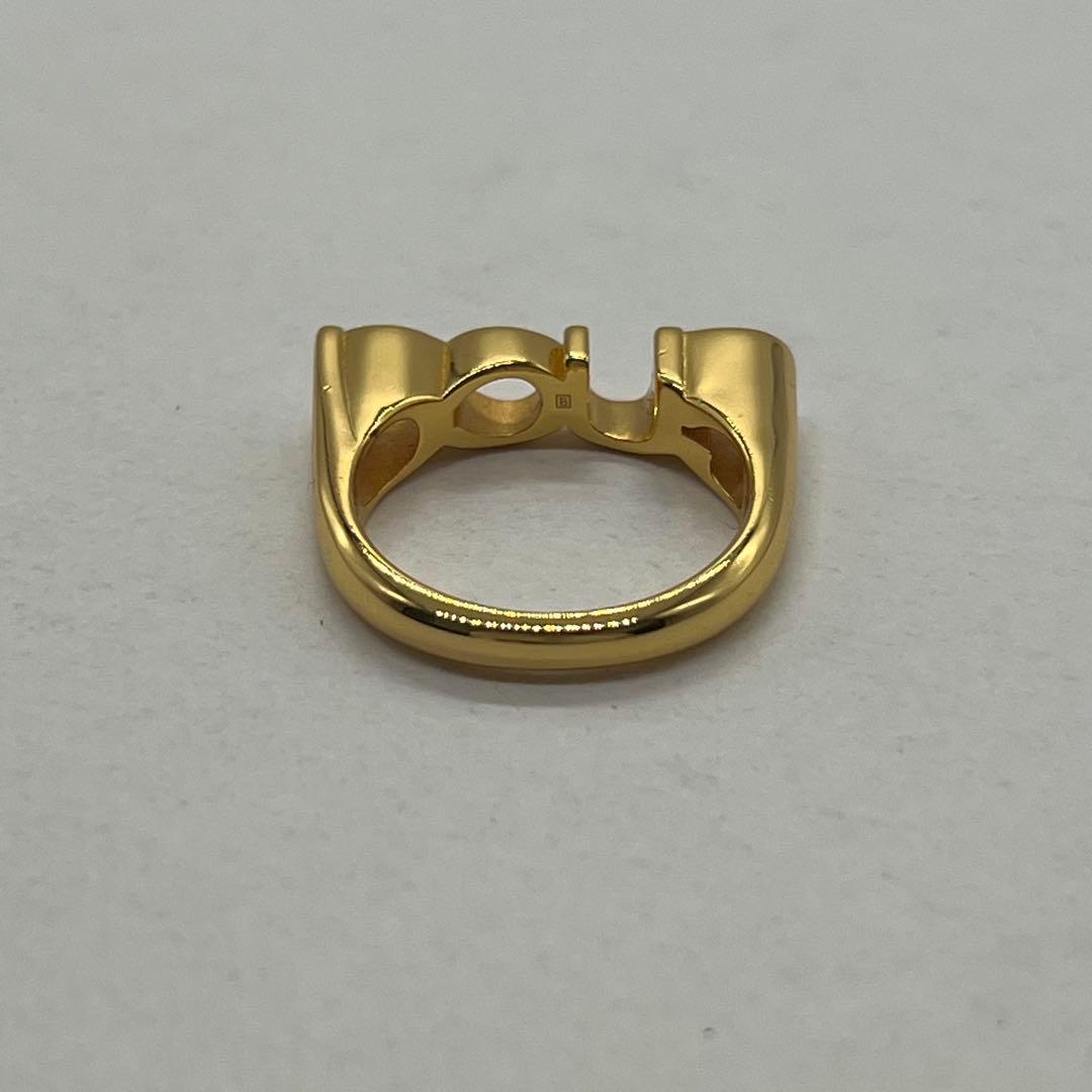 Gucci No 16: Logo Ring M Gold — view 5
