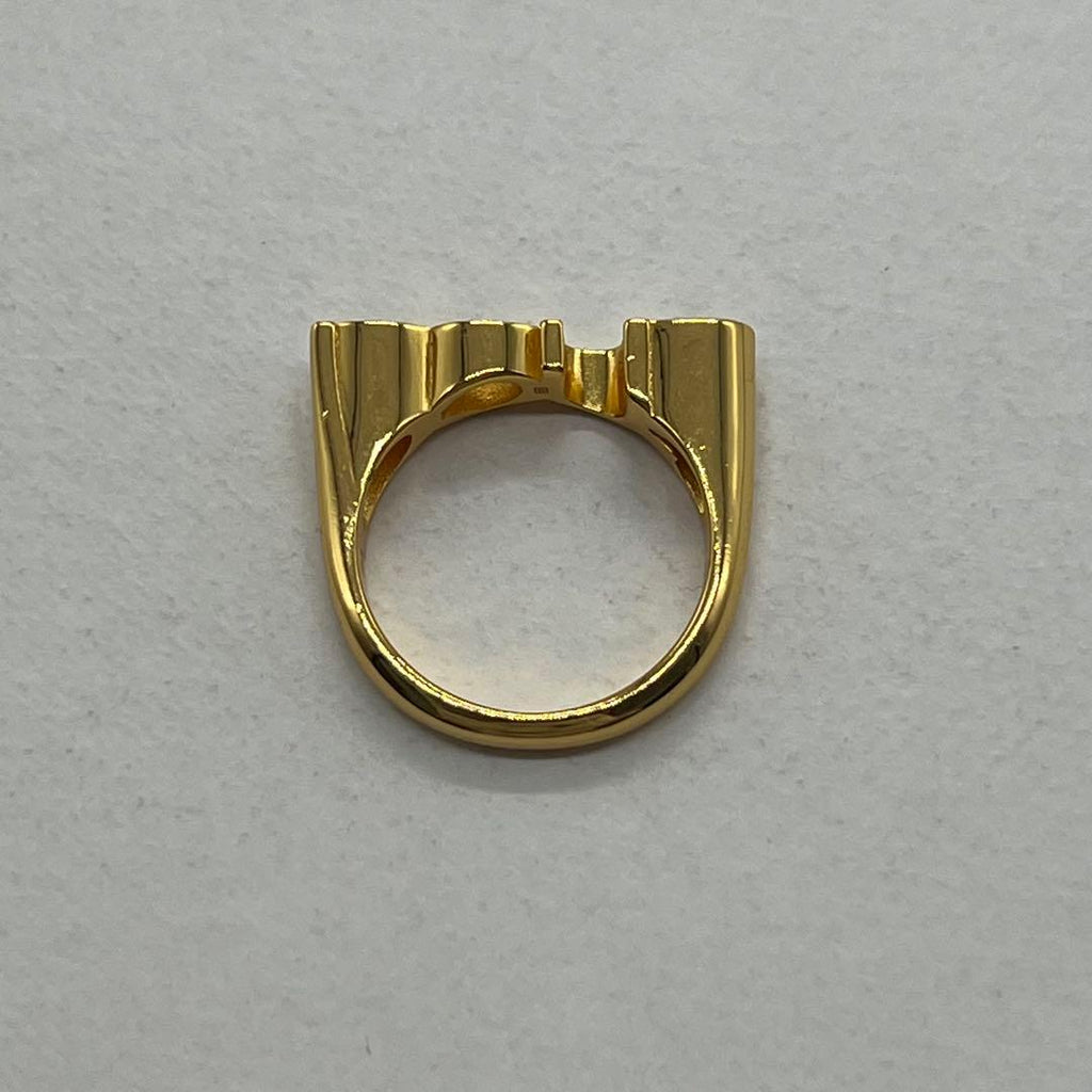 Gucci No 16: Logo Ring M Gold — view 6