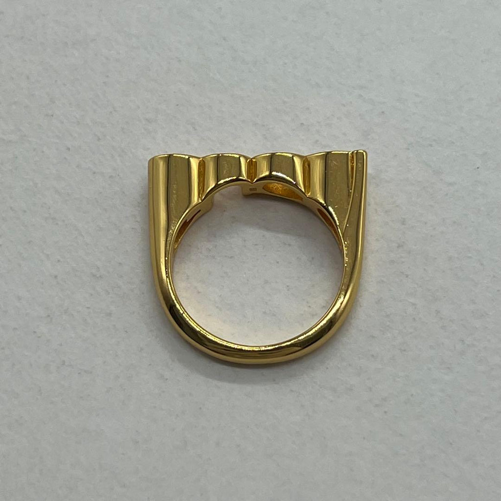 Gucci No 16: Logo Ring M Gold — view 7