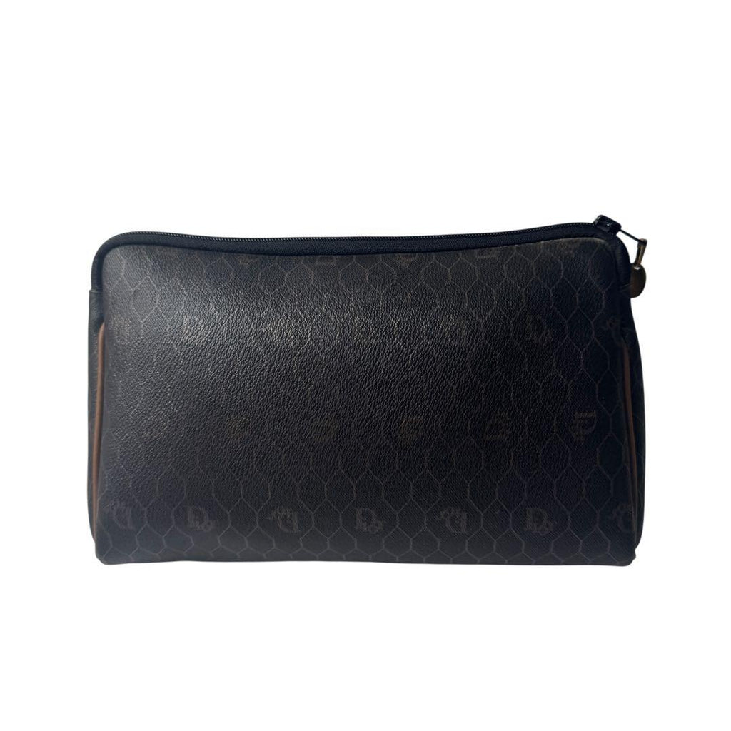 Dior Vintage Honeycomb Pattern Pouch Clutch — view 3