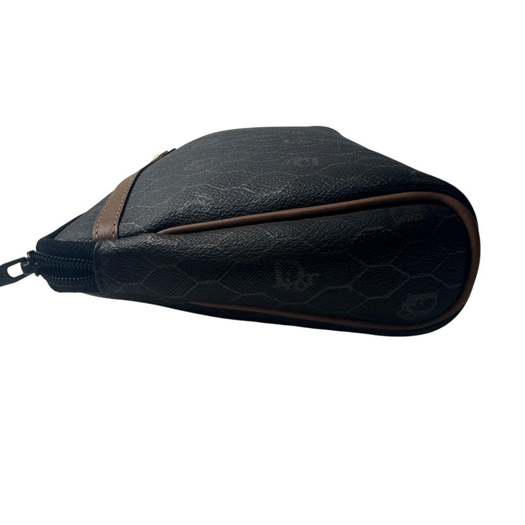 Dior Vintage Honeycomb Pattern Pouch Clutch — view 4