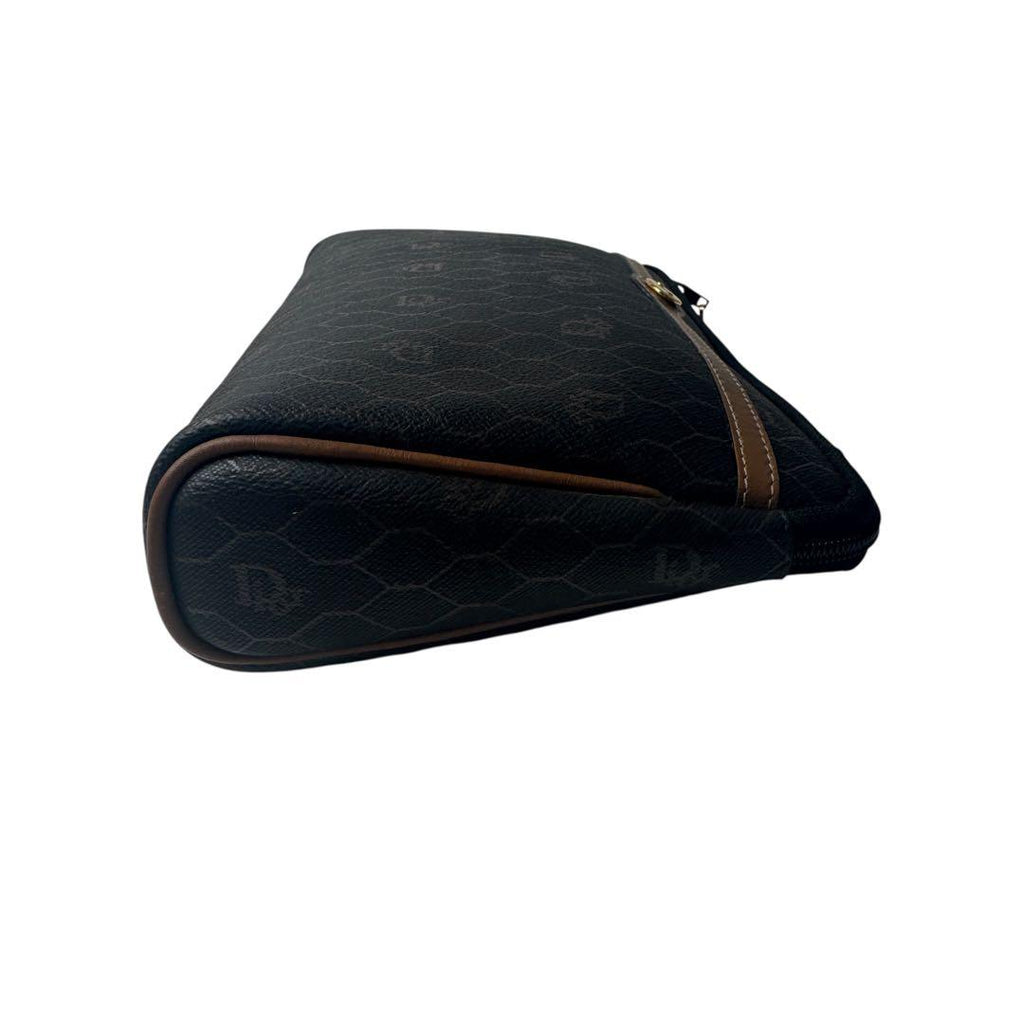 Dior Vintage Honeycomb Pattern Pouch Clutch — view 5