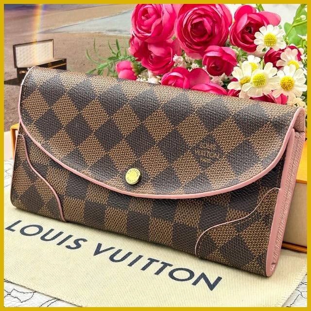 Louis Vuitton Damier Portefeuille Kaisa Rosevalerine Wallet