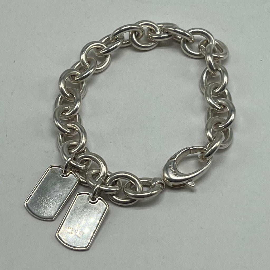 Gucci Double Dog Tag Bracelet 19 Vintage — view 2