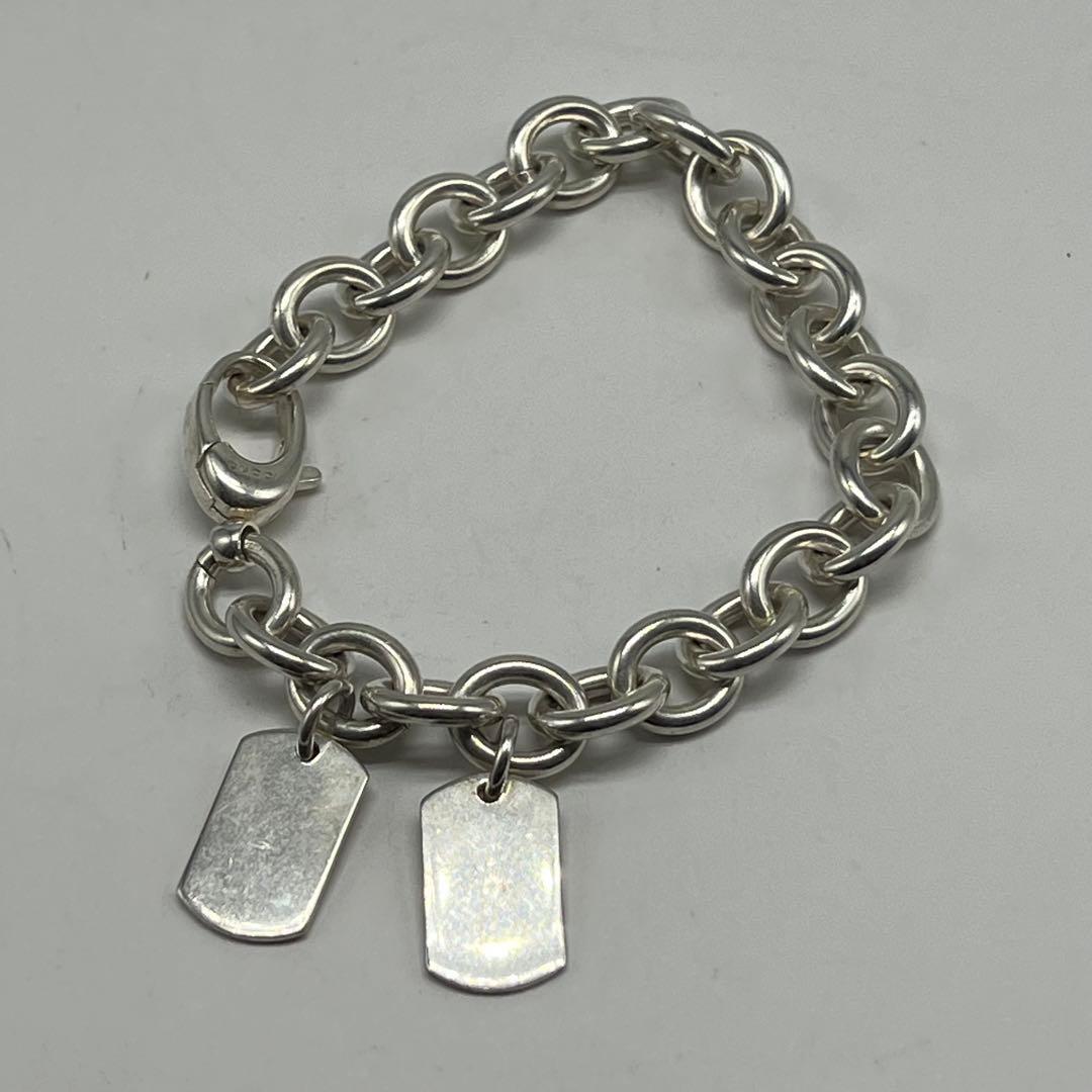 Gucci Double Dog Tag Bracelet 19 Vintage — view 3
