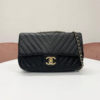 Chanel Chez Blanc CC Logo Stitch Turnlock Shoulder Bag