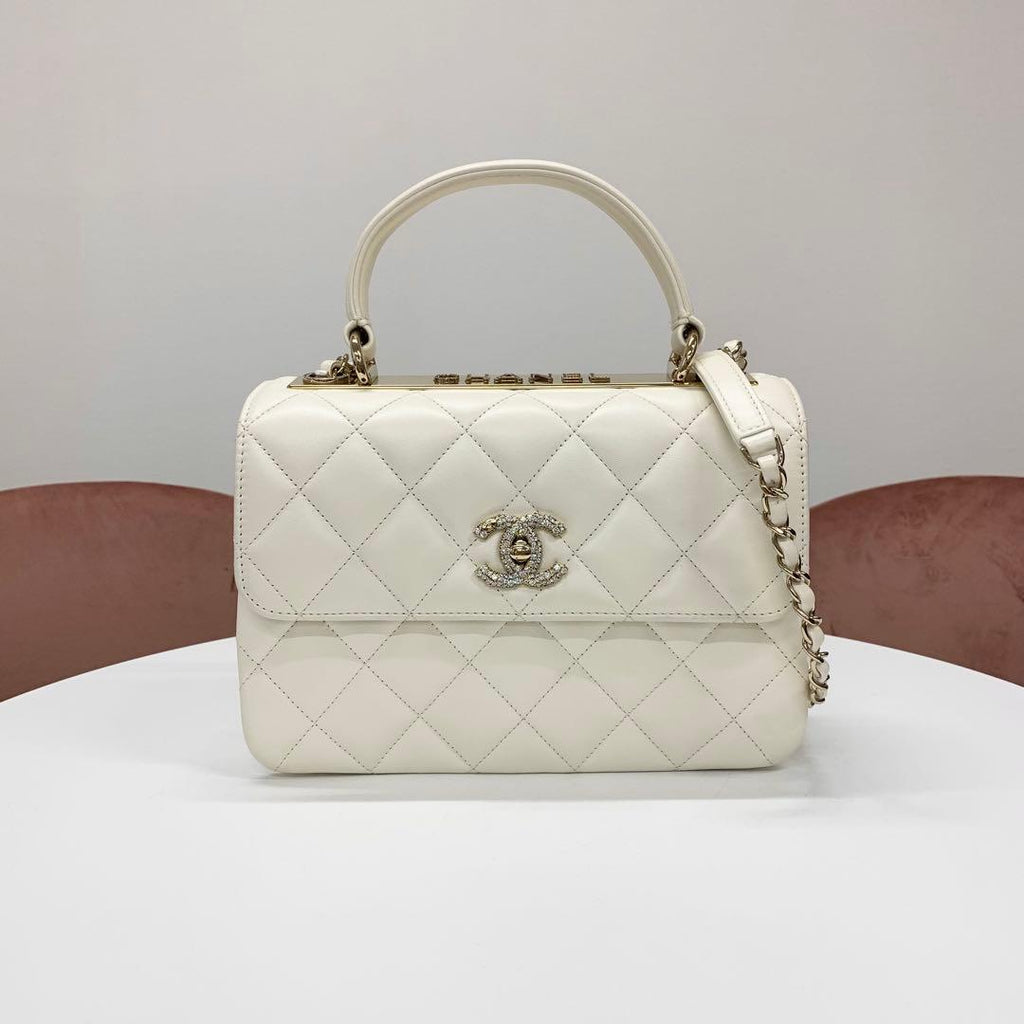 Chanel Trendy Lambskin Rhinestone Shoulder