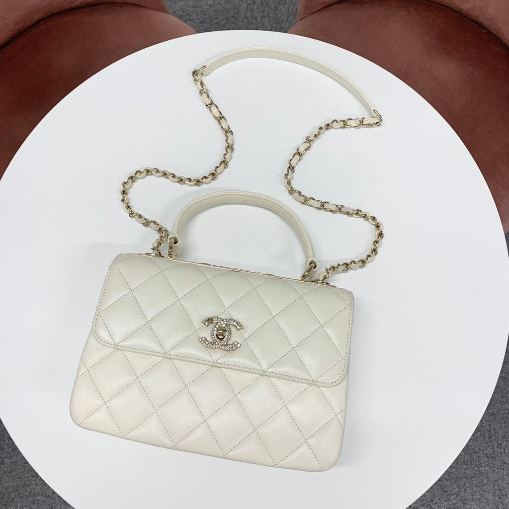 Chanel Trendy Lambskin Rhinestone Shoulder — view 5