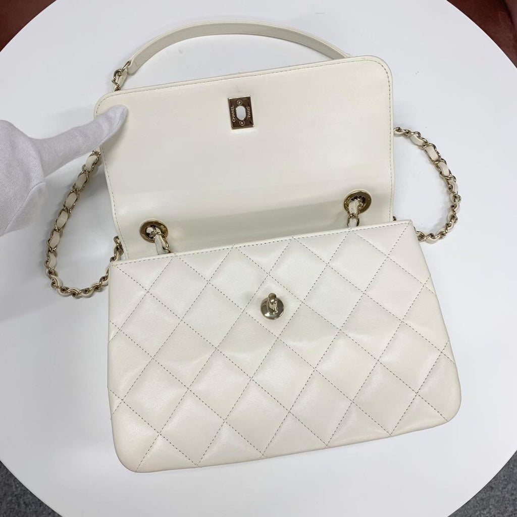 Chanel Trendy Lambskin Rhinestone Shoulder — view 6