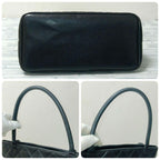 Chanel Quilted Reissue Tote Handbag Caviar Leather Black — view 5