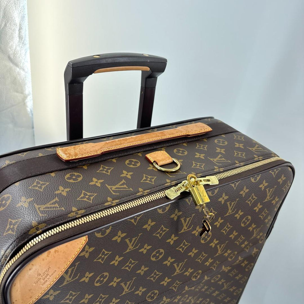 Louis Vuitton Super Monogram Pegase 65 Leather 2-Way Suitcase Travel — view 7