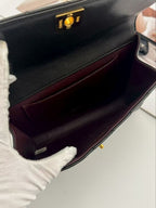 Chanel Quilted 25 Shoulder Bag Black Gold — view 5