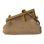Fendi Fast Small Clutch 2-Way Raffia — view 2