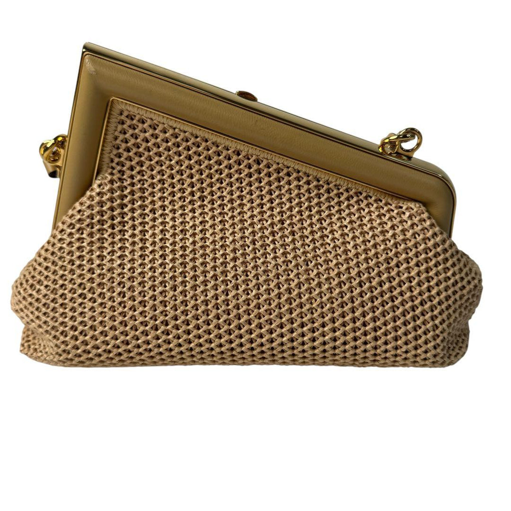 Fendi Fast Small Clutch 2-Way Raffia — view 3