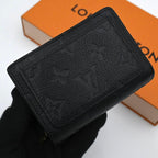 Louis Vuitton Empreinte Portefeuille Clair Bifold Wallet Black