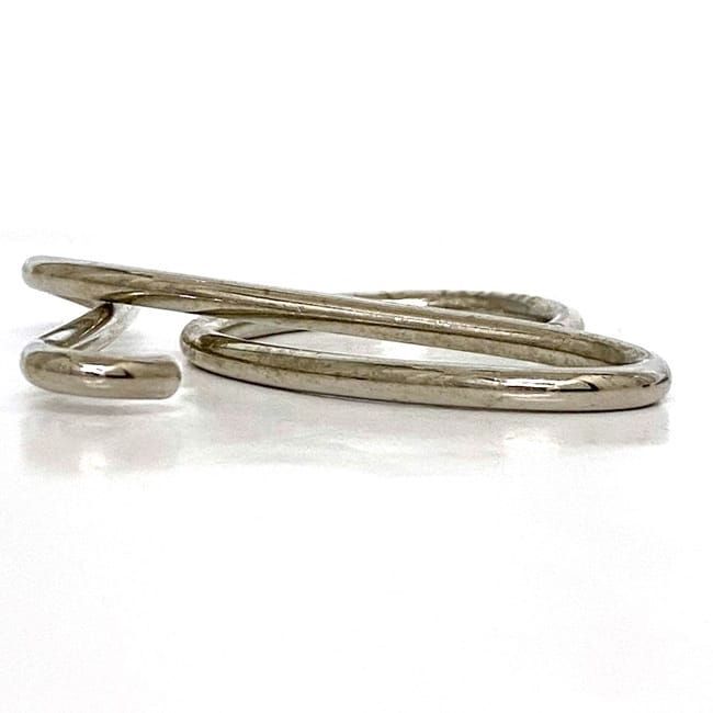 Loewe Key Ring Silver Anagram Metal — view 3