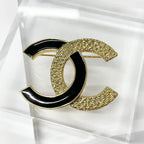 Chanel Brooch Coco Mark Black — view 3