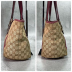 Gucci GG Tote Sherry Line Pink Leather Charm — view 6
