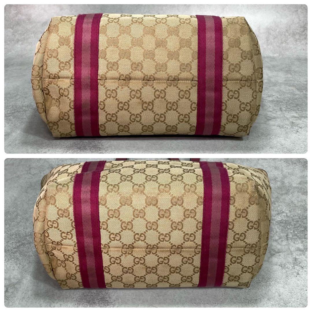 Gucci GG Tote Sherry Line Pink Leather Charm — view 7