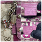 Gucci GG Tote Sherry Line Pink Leather Charm — view 9