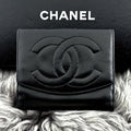 Chanel Wallet Coco Stitch Jumbo CC Logo Hook Bifold