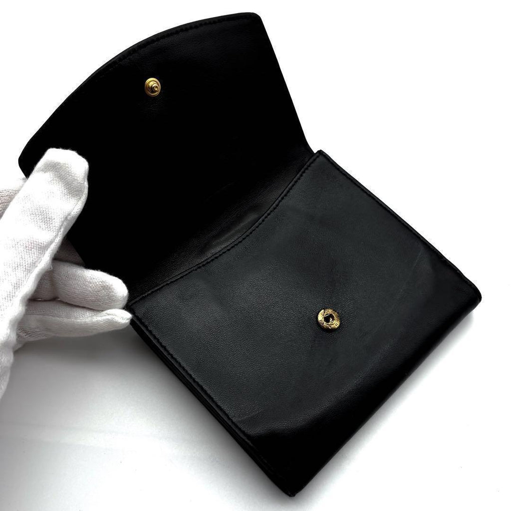 Chanel Wallet Coco Stitch Jumbo CC Logo Hook Bifold — view 5