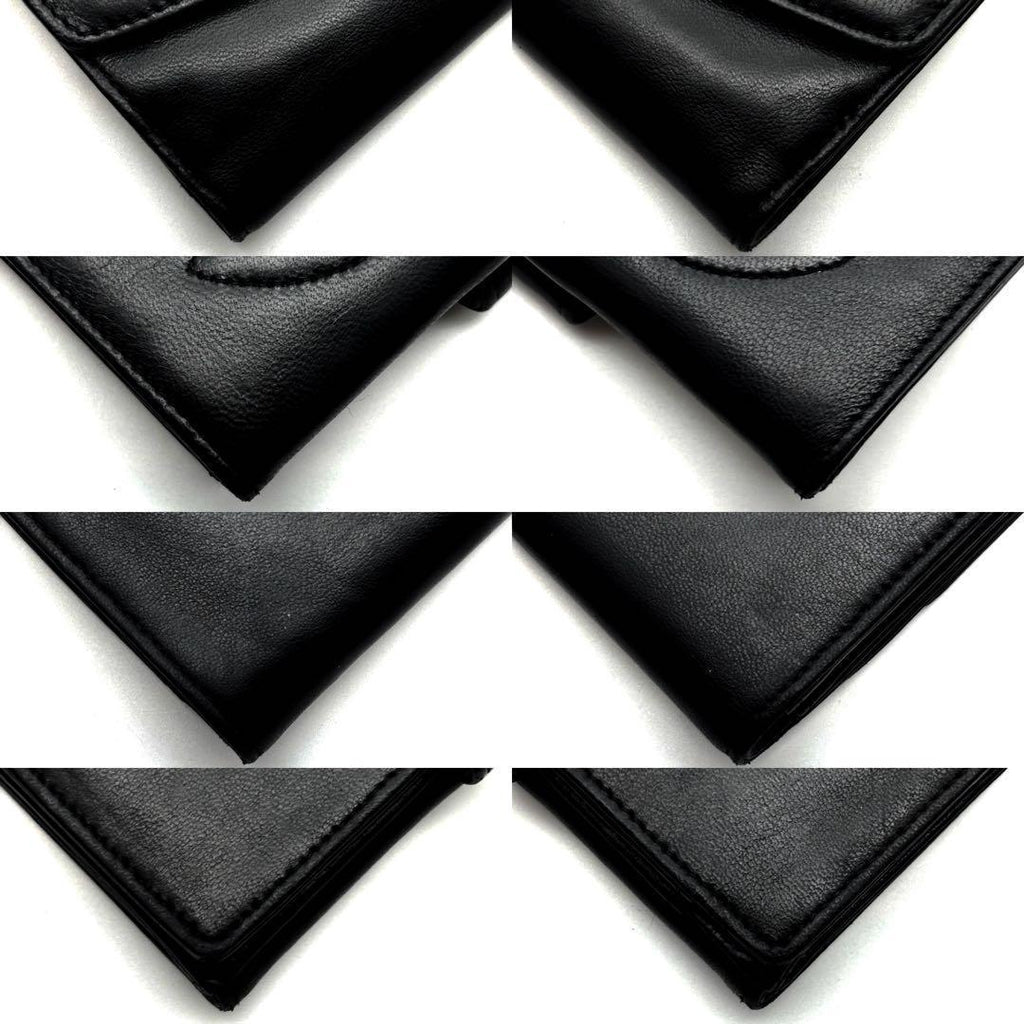 Chanel Wallet Coco Stitch Jumbo CC Logo Hook Bifold — view 9