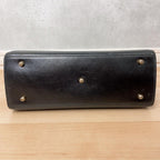 Gucci Ladylock Vintage Leather Black Handbag Gold — view 4