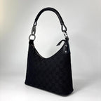 Gucci Shoulder Bag Black GG Canvas — view 2