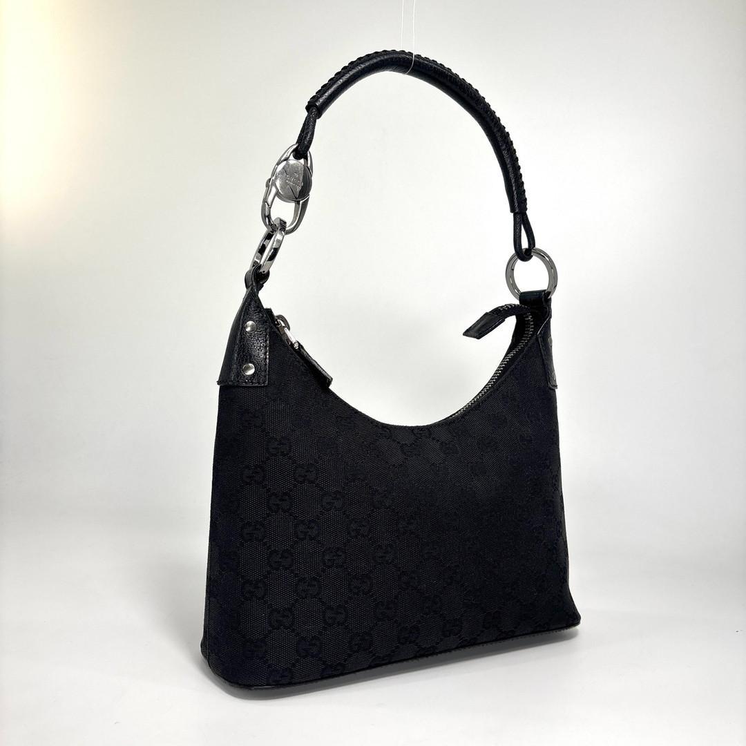 Gucci Shoulder Bag Black GG Canvas — view 3