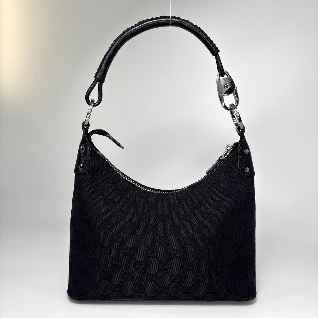 Gucci Shoulder Bag Black GG Canvas — view 5