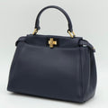 Fendi Mini Peekaboo Handbag Dark Blue