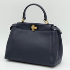 Fendi Mini Peekaboo Handbag Dark Blue