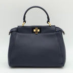 Fendi Mini Peekaboo Handbag Dark Blue — view 2