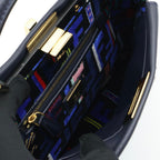 Fendi Mini Peekaboo Handbag Dark Blue — view 3