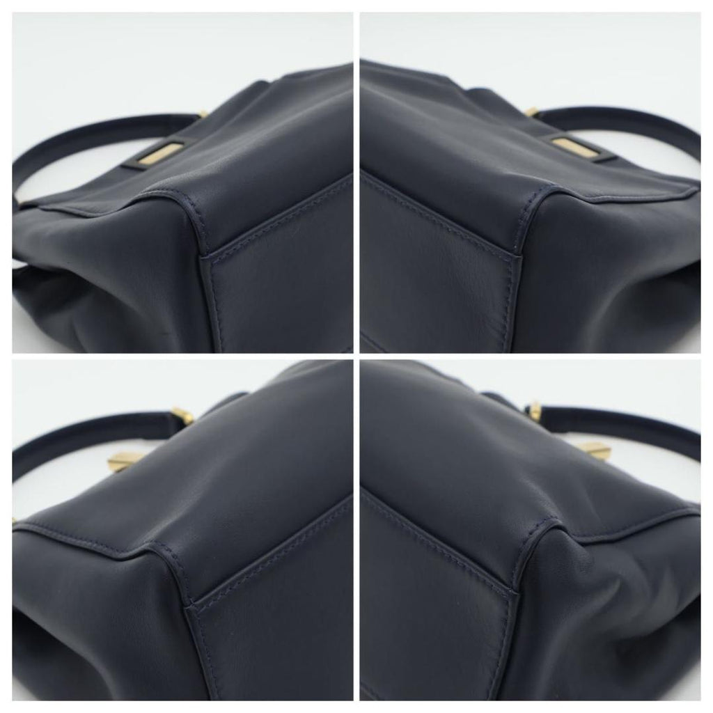 Fendi Mini Peekaboo Handbag Dark Blue — view 7