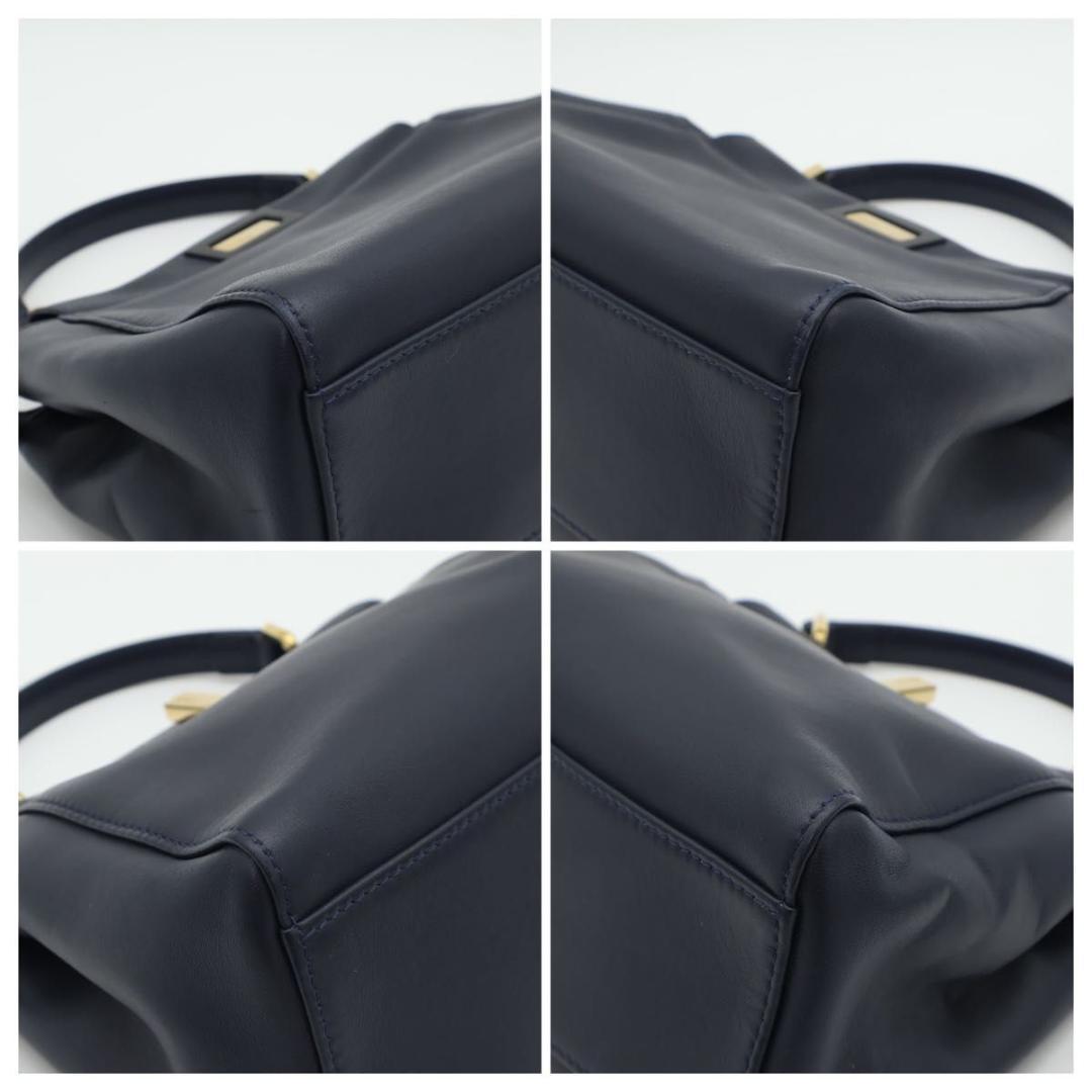 Fendi Mini Peekaboo Handbag Dark Blue — view 7
