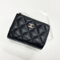 Chanel Quilted CC Logo Compact Wallet Trifold