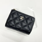 Chanel Quilted CC Logo Compact Wallet Trifold