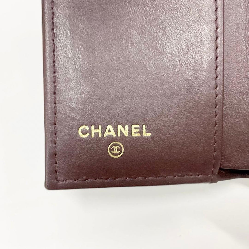 Chanel Quilted CC Logo Compact Wallet Trifold — view 8