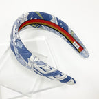 Hermes Silk Elsa Headband Light Blue — view 4