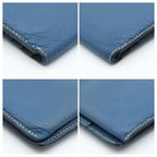 Hermes Bearn Classic Wallet Shavel Blue Gold — view 8