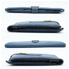 Hermes Bearn Classic Wallet Shavel Blue Gold — view 9