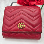 Gucci Fold Wallet GG Marmont Quilted