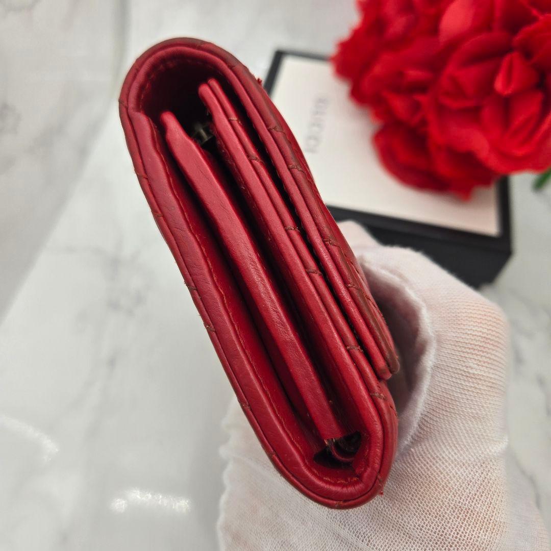 Gucci Fold Wallet GG Marmont Quilted — view 9